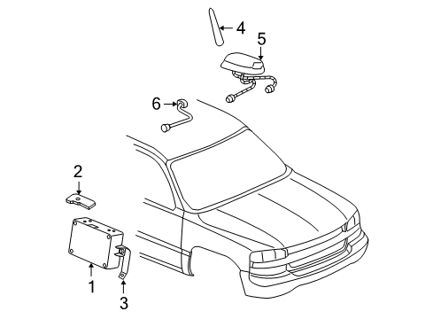 2005 Chevy Silverado 2500 HD Navigation System Diagram