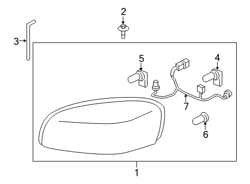 2006 Pontiac Montana Headlamp Components Diagram