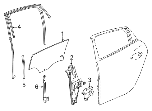 2018 Buick LaCrosse Rear Door Diagram