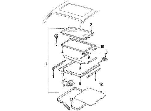 1992 Buick Riviera Sunroof Diagram