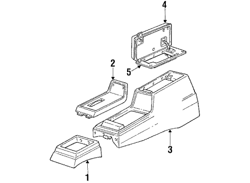 1984 Chevy El Camino Center Console Diagram