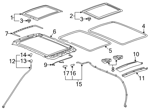 Front Hose Grommet, Rear Diagram for 25998947