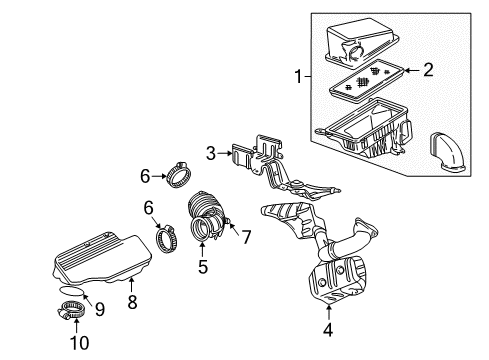 1997 Chevy Malibu Air Inlet Diagram