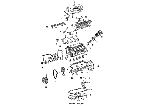 Valve Cover Gasket Diagram for 1645202