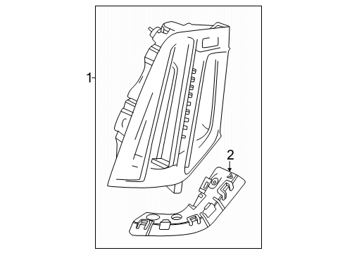 2025 Cadillac OPTIQ Tail Lamps Diagram