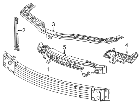 2024 Buick Encore GX Bumper & Components - Front Diagram 4 - Thumbnail