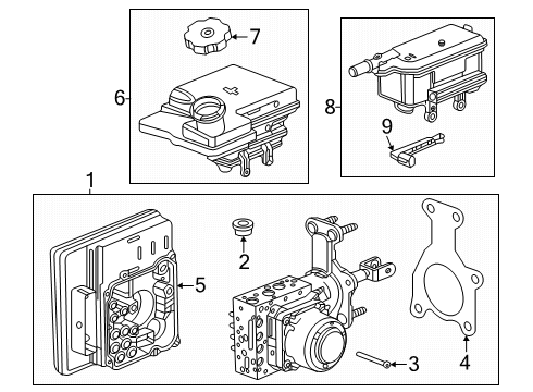 2024 GMC Sierra EV Dash Panel Components Diagram