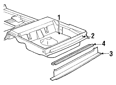 1986 Pontiac Parisienne Rear Body Diagram 2 - Thumbnail