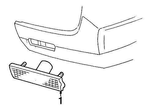 1991 Oldsmobile Toronado Side Marker Lamps Diagram