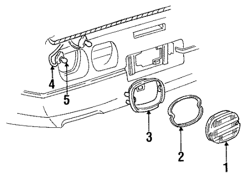 1995 Chevy Corvette Tail Lamps Diagram