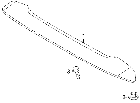 2009 Pontiac G3 Spoiler Diagram for 96896145