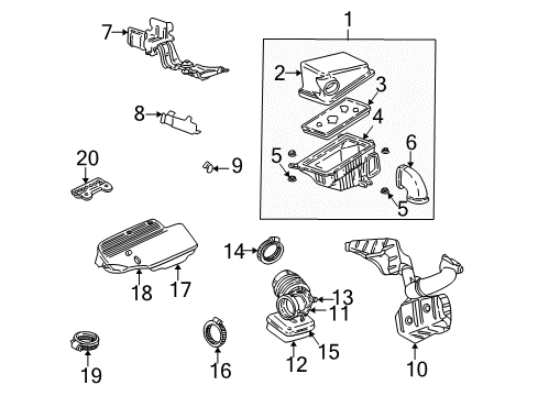 1999 Pontiac Grand Am Resonator Box Diagram for 24574953