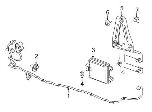2018 Chevy Traverse Bumper & Components - Front Diagram 4 - Thumbnail