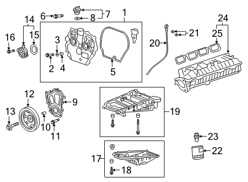 2019 Cadillac CT6 Intake Manifold Diagram for 55506352