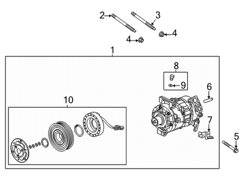 2021 Cadillac CT4 Plug Washer Diagram for 84664211