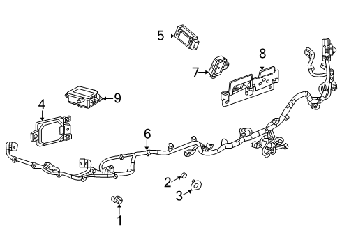 2025 Cadillac Escalade ESV Parking Aid Diagram 3 - Thumbnail