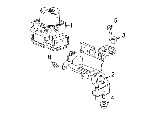 2016 Buick Cascada Mount Bracket Upper Insulator Diagram for 24410153