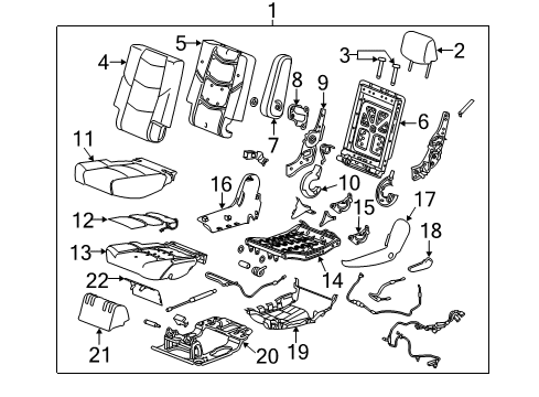 2015 Chevy Suburban Second Row Seats Diagram 5 - Thumbnail
