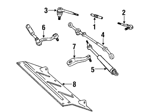 1990 Chevy S10 Blazer Steering Gear & Linkage Diagram 4 - Thumbnail