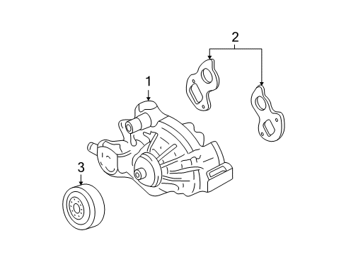 2011 Chevy Avalanche Water Pump Diagram