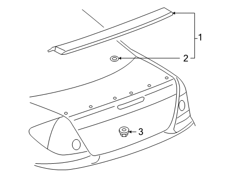 2007 Pontiac G6 Rear Spoiler Diagram 3 - Thumbnail