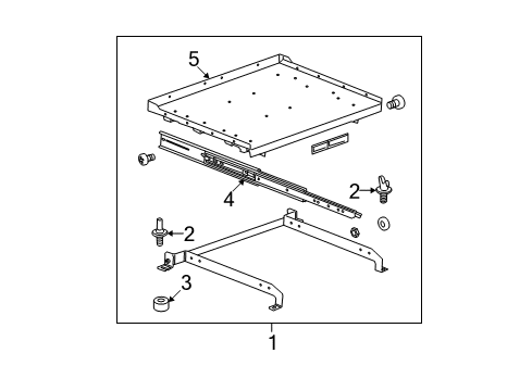 2009 Chevy HHR Interior Trim - Rear Body Diagram 2 - Thumbnail