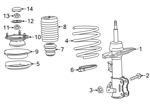2017 Cadillac CTS Struts & Components Diagram 3 - Thumbnail