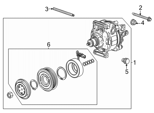 2024 Buick Encore GX A/C Compressor Diagram