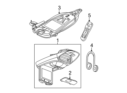 2006 Chevy Trailblazer EXT Entertainment System Components Diagram