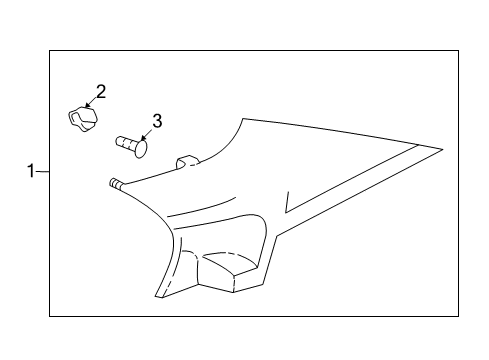 2004 Cadillac Seville Interior Trim - Quarter Panels Diagram