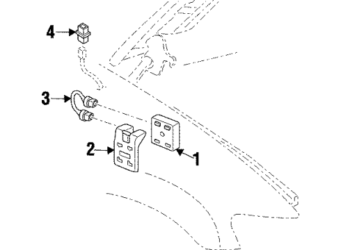 2004 Oldsmobile Silhouette Daytime Running Lamp Components Diagram