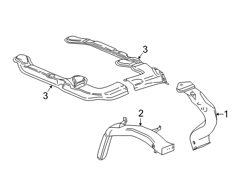 Duct, Air Distributor Diagram for 84483051