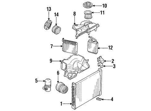 1984 Chevy El Camino A/C Condenser Diagram