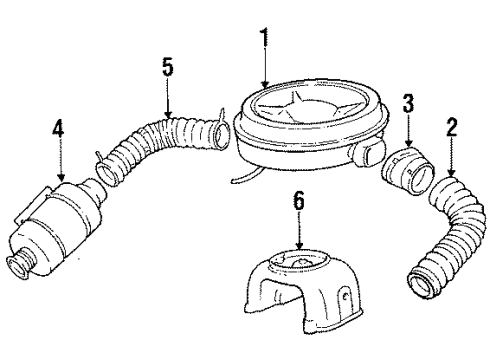 1985 Buick Regal Air Inlet - Air Diagram 3 - Thumbnail