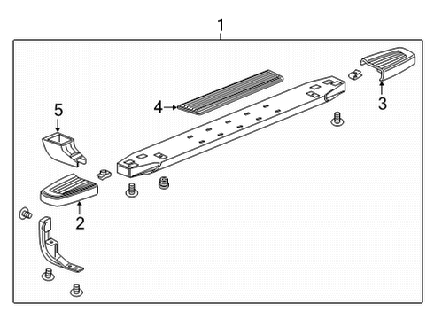 2021 GMC Sierra 2500 HD Running Board Diagram 10 - Thumbnail