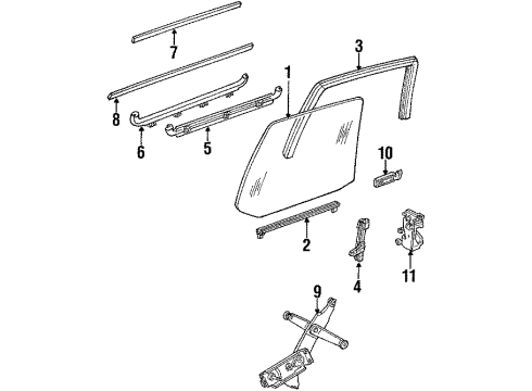 1984 Chevy Chevette Rear Door Diagram