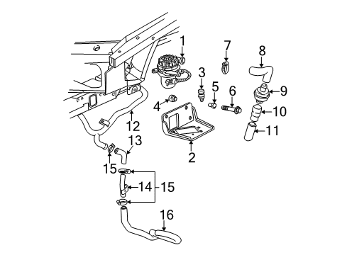 2002 Chevy Monte Carlo Emission Components Diagram 3 - Thumbnail