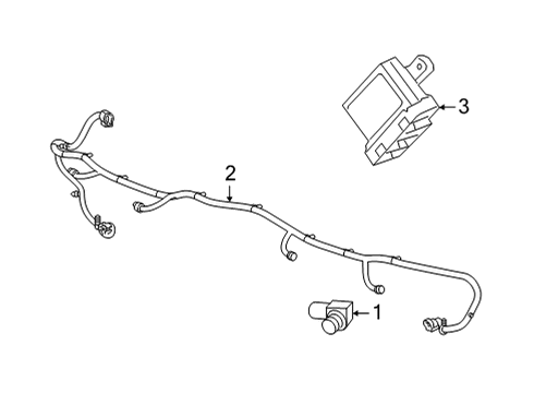 2024 Chevy Suburban Parking Aid Diagram