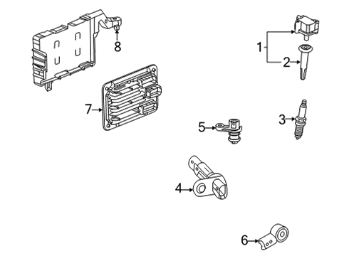 2022 Buick Encore GX Camshaft Position Sensor Diagram for 12683500
