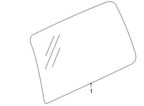 2006 Buick Terraza Glass, Passenger Side Diagram for 19167932
