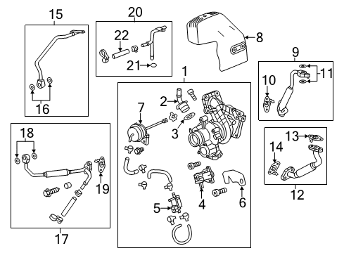 2018 Chevy Malibu Turbocharger & Components Diagram 2 - Thumbnail
