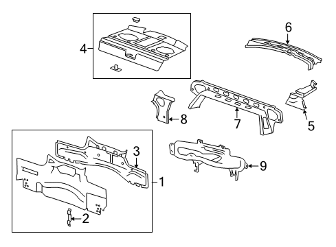 2013 Chevy Camaro Rear Body Diagram