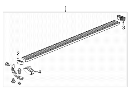 2025 GMC Sierra 3500 HD Running Board Diagram 11 - Thumbnail