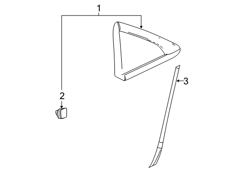 2013 Chevy Cruze Exterior Trim - Quarter Panel Diagram