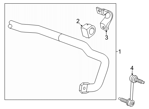 2024 Chevy Blazer EV Stabilizer Bar & Components Diagram 2 - Thumbnail