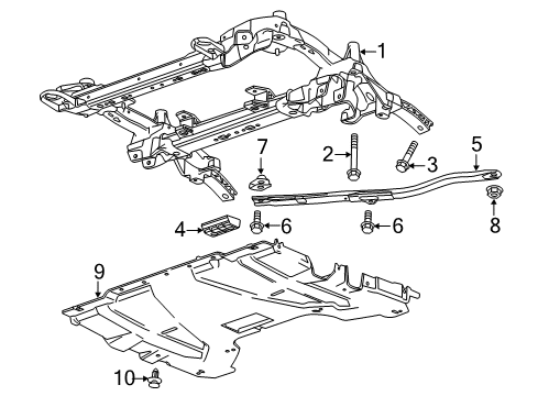 2019 Chevy Camaro Suspension Mounting - Front Diagram 2 - Thumbnail