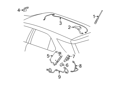 2010 Chevy Equinox Communication System Components Diagram