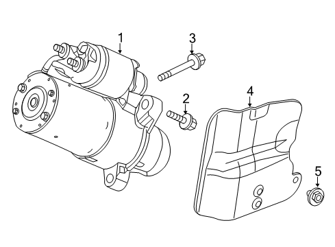 2015 Cadillac CTS Starter Diagram for 12652028