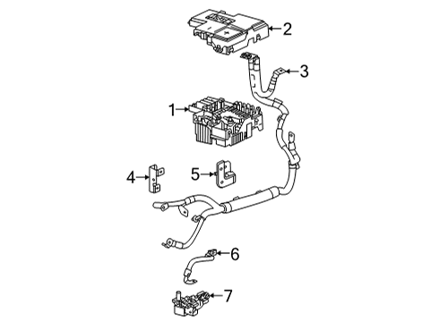 2024 Chevy Trailblazer Battery Cables Diagram
