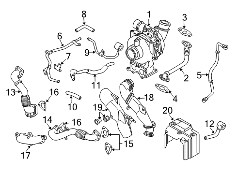 2010 Chevy Express 2500 Heat Shield, Passenger Side Diagram for 12634074